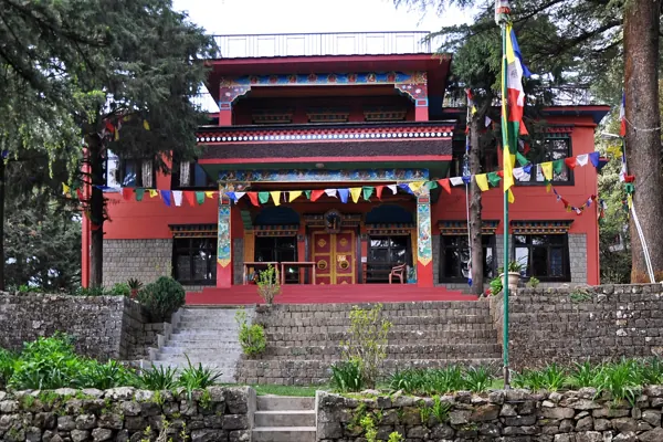 Main gompa at Tushita Meditation Centre, Dharamkot